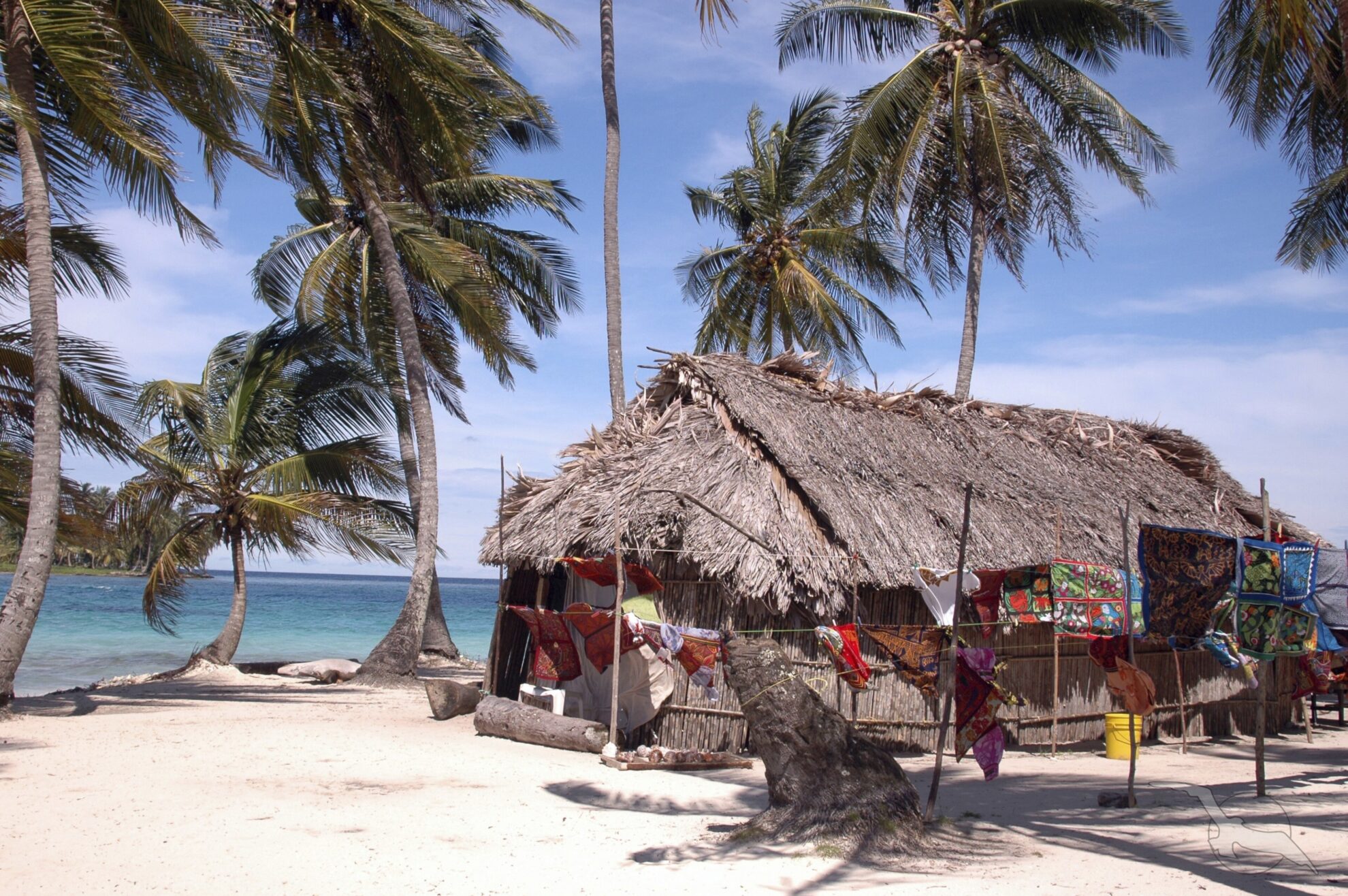 Bambushaus der Kuna Indianer auf San Blas, Panama