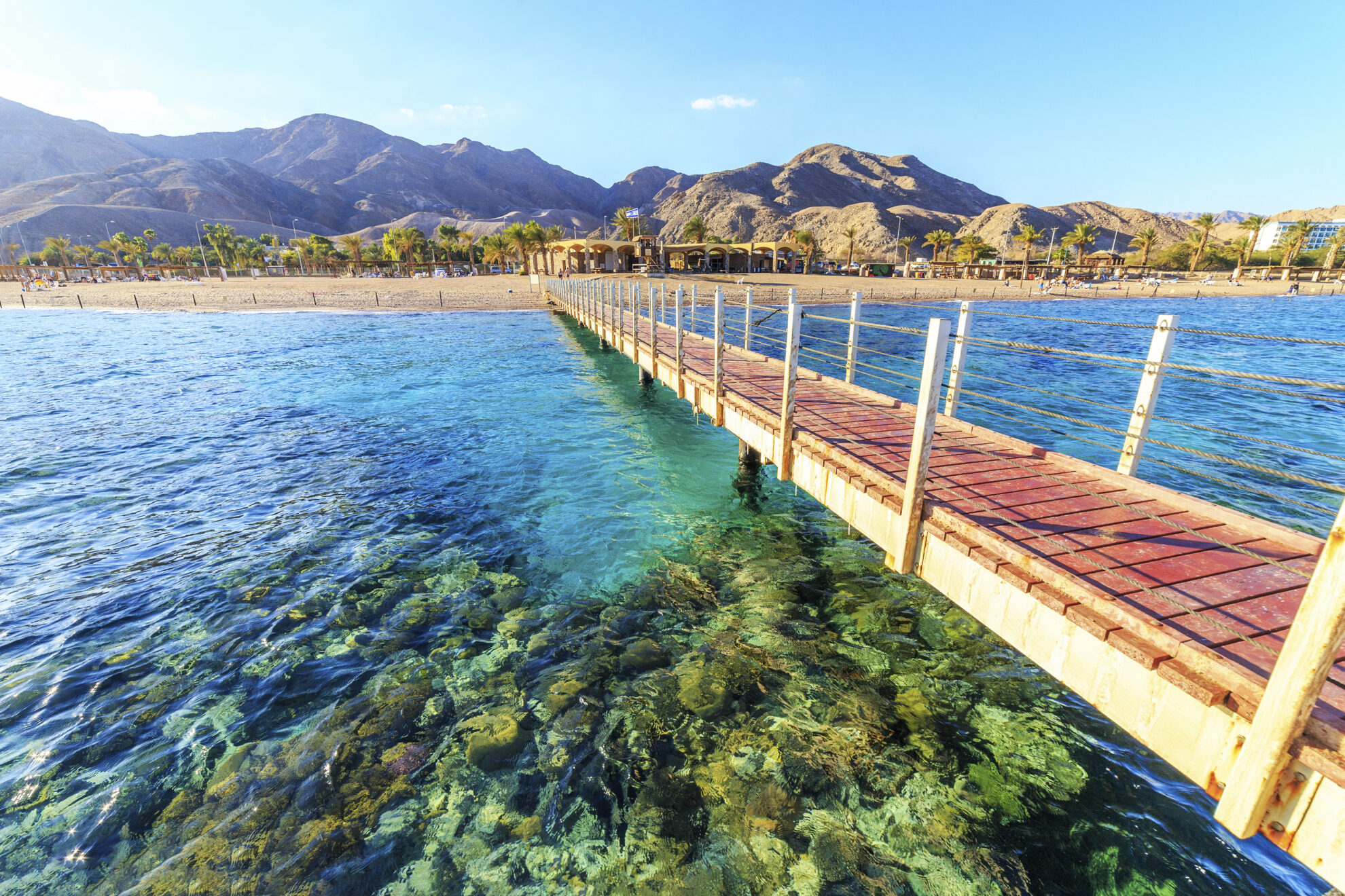 Strand von Eilat, Israel