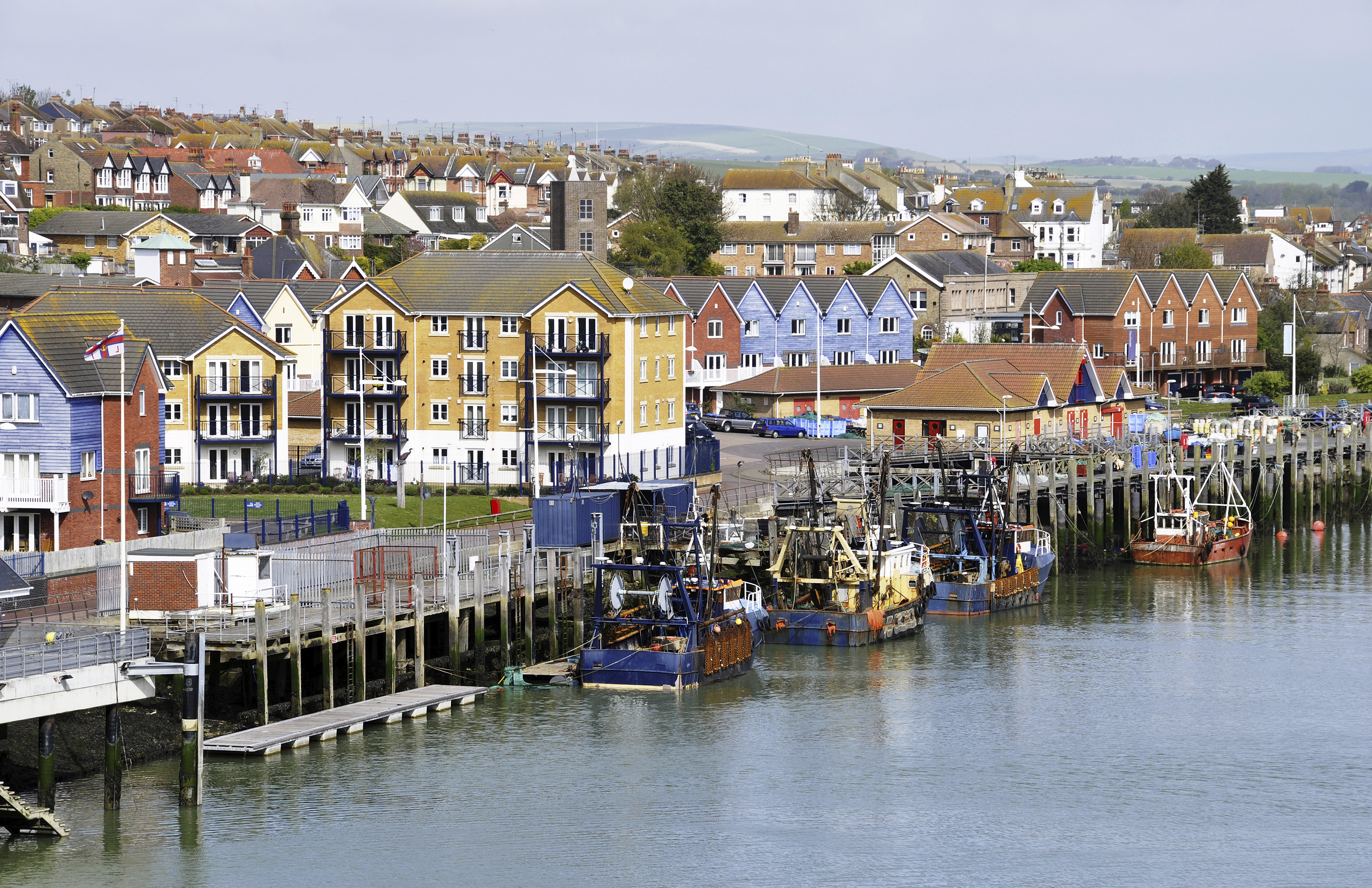 Newhaven Fischerhafen, England