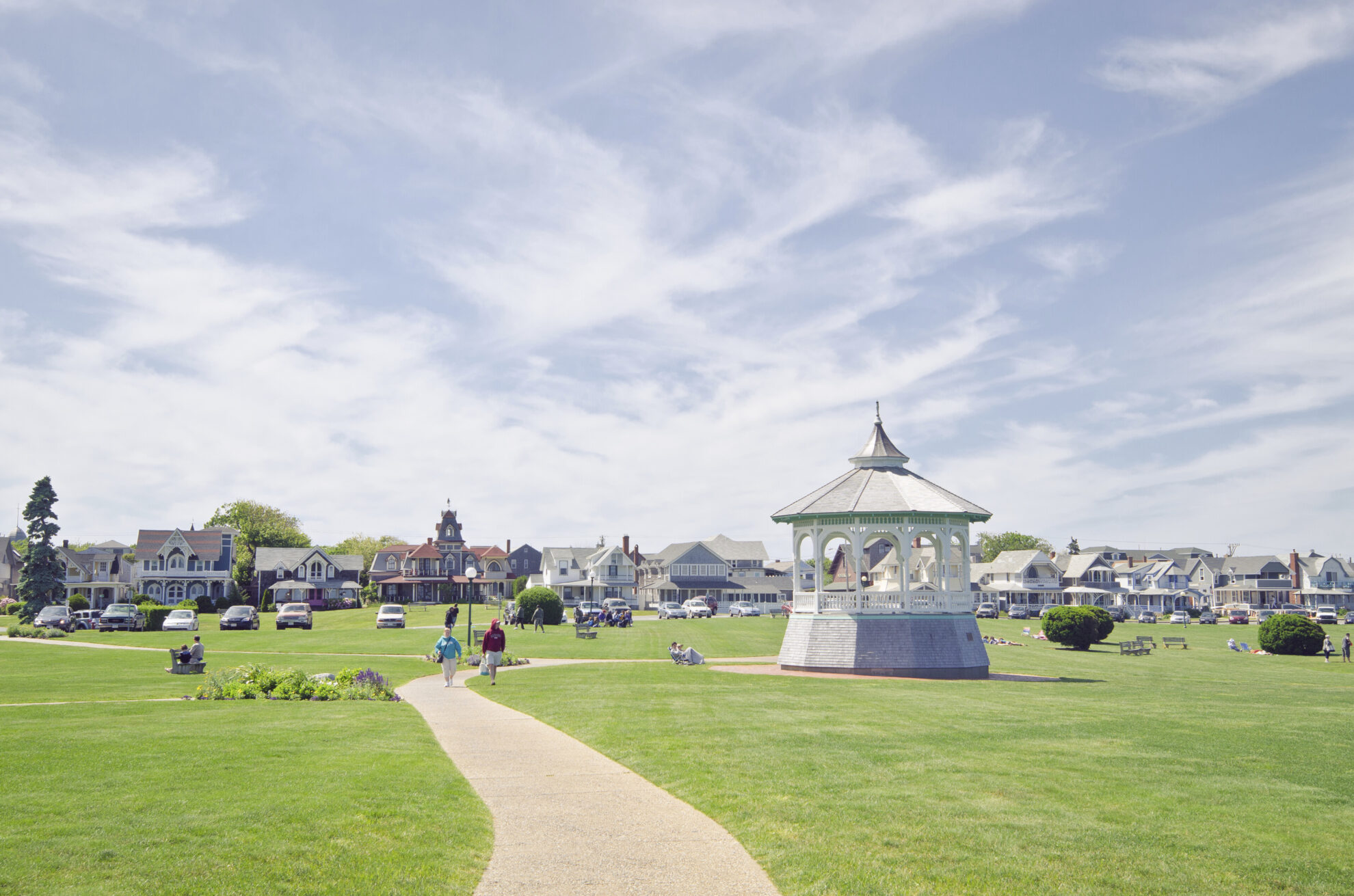 Pavillon und Aussicht auf Martha´s Vineyard, USA