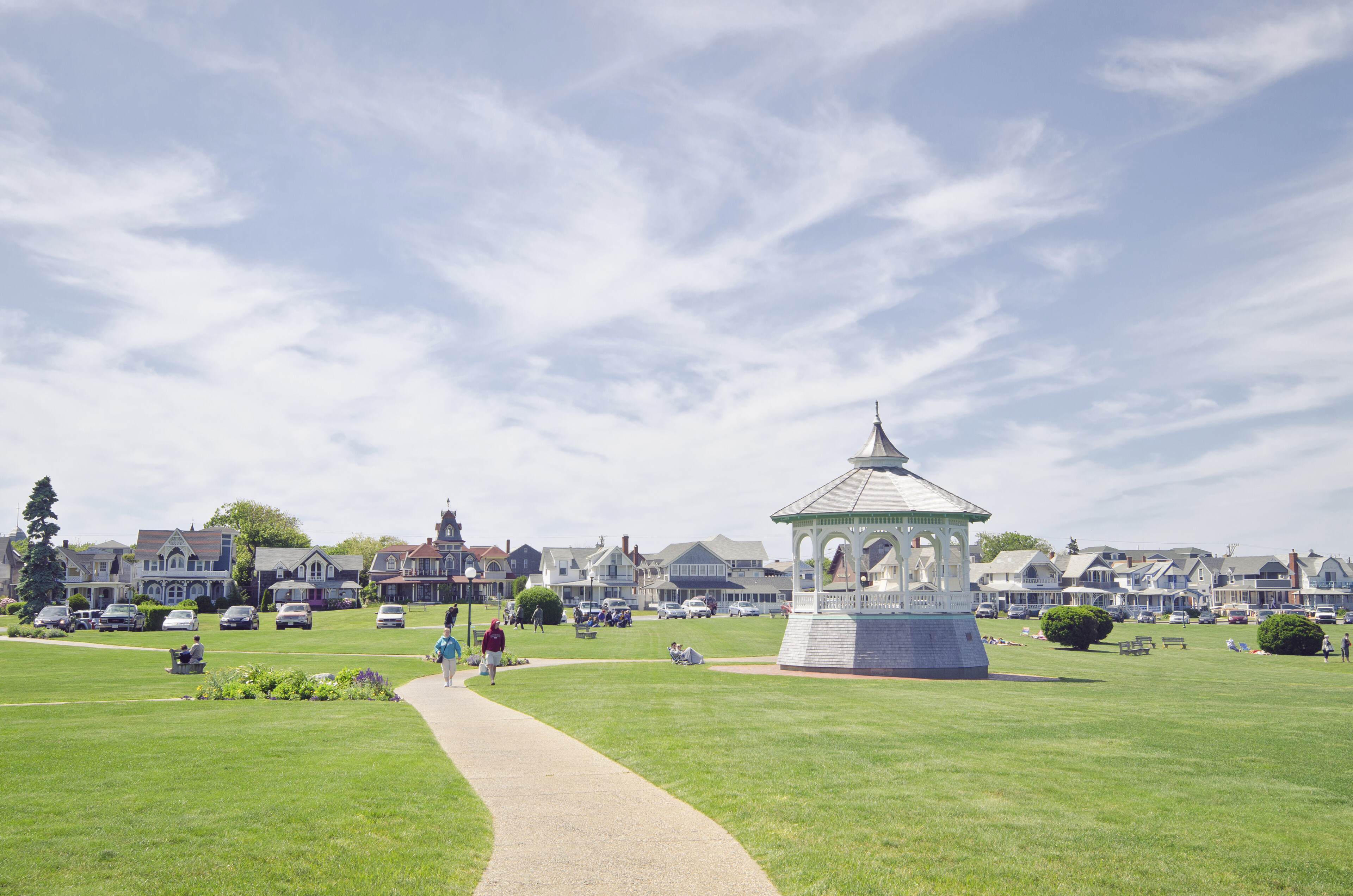Pavillon und Aussicht auf Martha´s Vineyard, USA